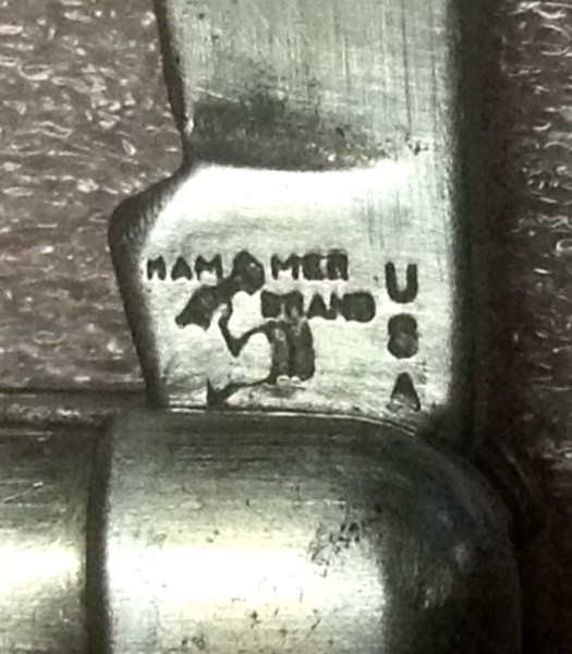 Pocket Knife #1 - The Main Blade Front Tang Stamp.