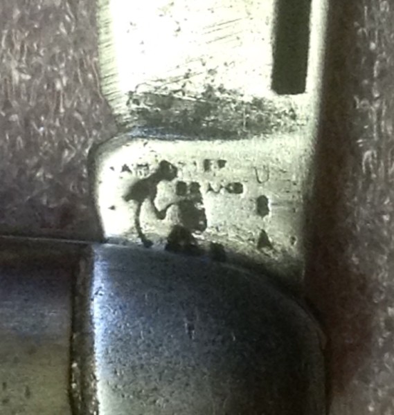 Pocket Knife #3 - The Main Blade Front Tang Stamp.