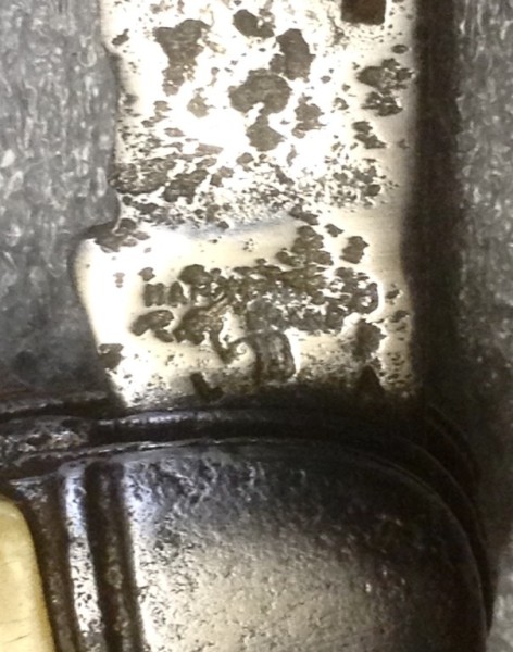 The Main Blade Front Tang Stamp.