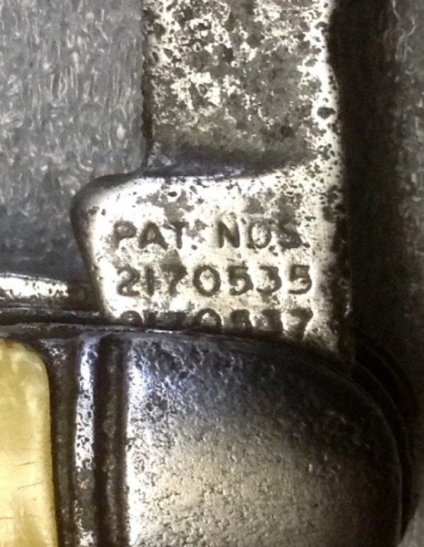 The Secondary Blade Front Tang Stamp.