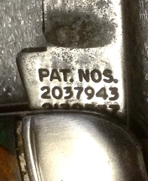 The Secondary Blade Front Tang Stamp.