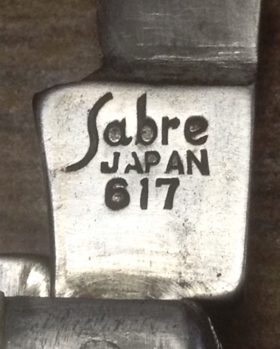 The Main Blade Front Tang Stamp.