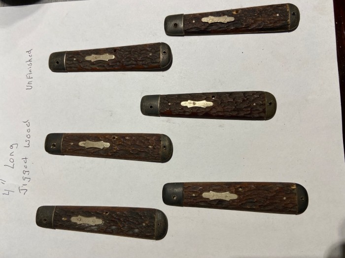 Jigged wood with brass liners