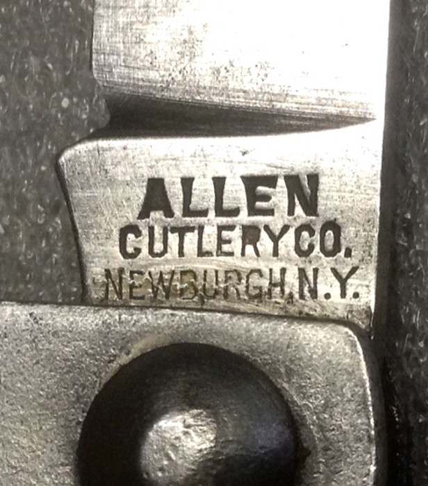 The Main Blade Front Tang Stamp.