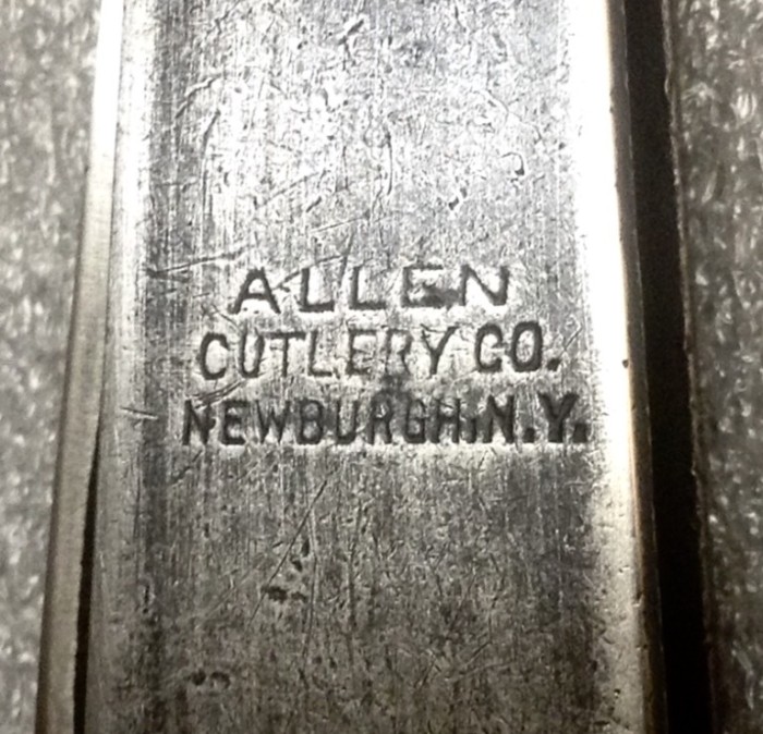 The Manufacturer Handle Stamp.
