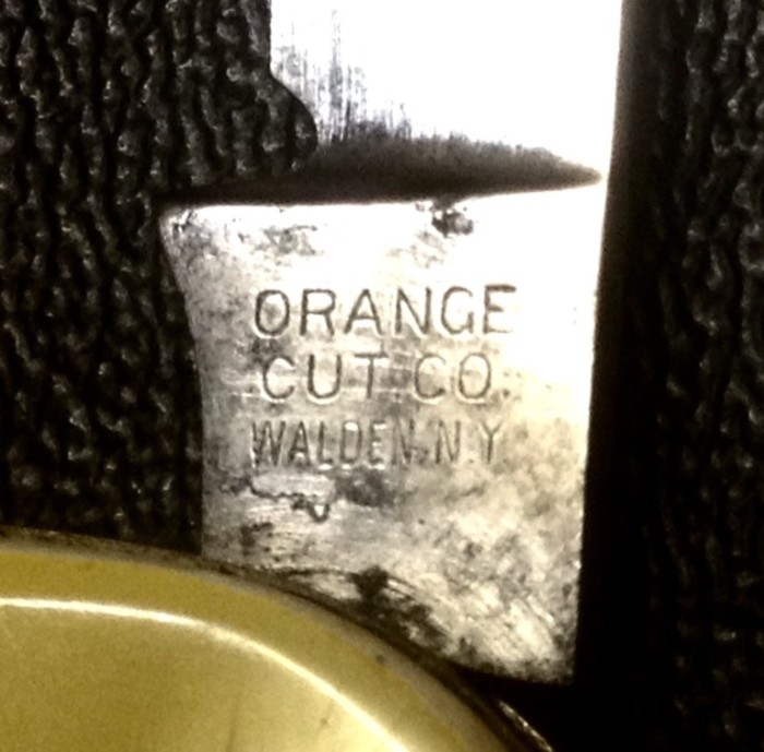 The Main Blade Front Tang Stamp.