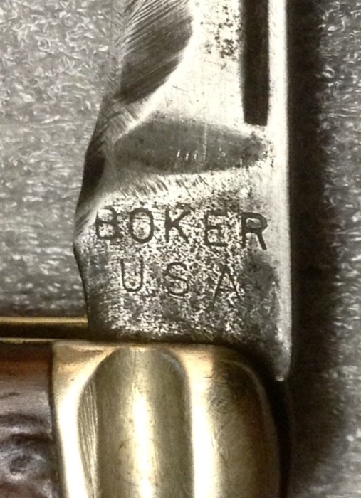The Main Blade Front Tang Stamp.