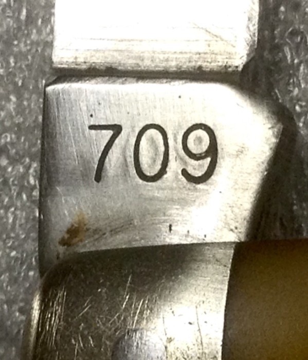 The Main Blade Back Tang Stamp.