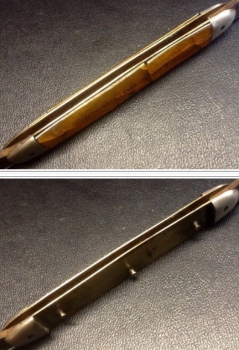 Top - Before The Removal Of The Handles.<br />Bottom - After The Removal Of The Handles.