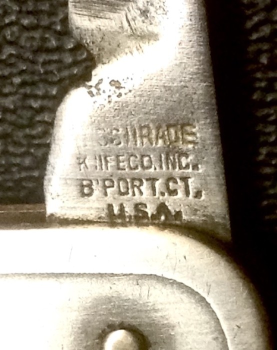 The Main Blade Front Tang Stamp.