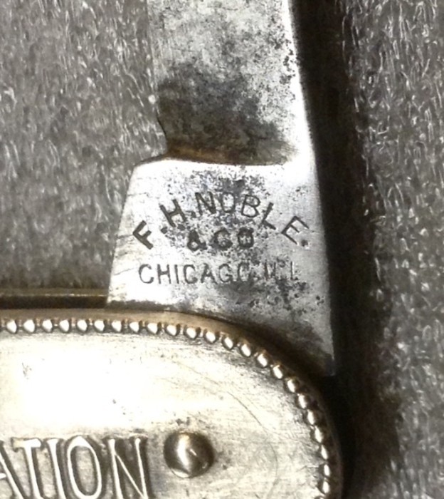 The Secondary Blade Front Tang Stamp.