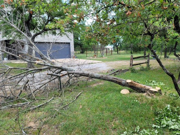 Had to take down part of my fence due to the way it was leaning