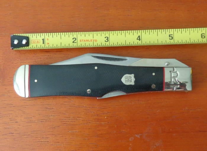 Rough Ryder Highland Black Micarta Large Swing Guard