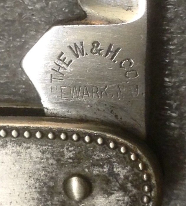 The Secondary Blade Front Tang Stamp.