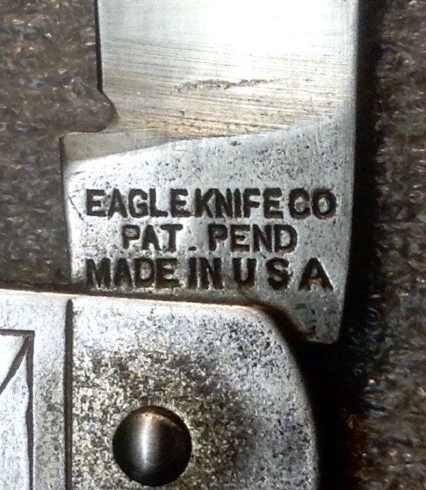 The Main Blade Front Tang Stamp.