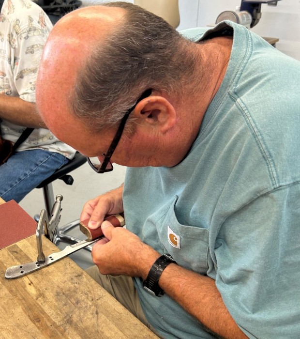 Mike Hand Sanding At The Bench.jpeg