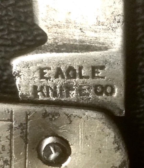 The Main Blade Front Tang Stamp.
