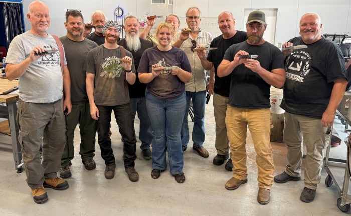 Class Photo Inside With Our End Of Class Knives