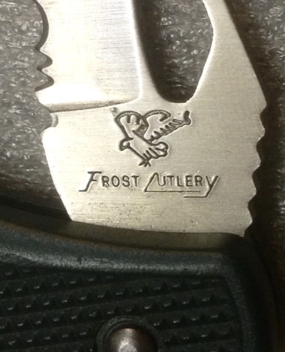 The Main Blade Front Tang Stamp.