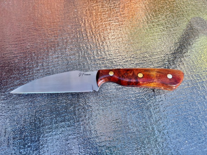 Wharncliff with orange heart wood handles