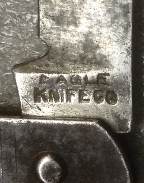 The Main Blade Front Tang Stamp.