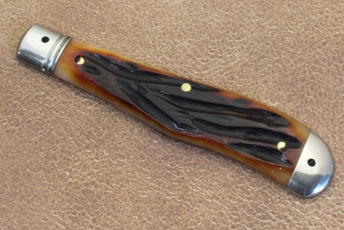 Amber Worm Groove Bone
