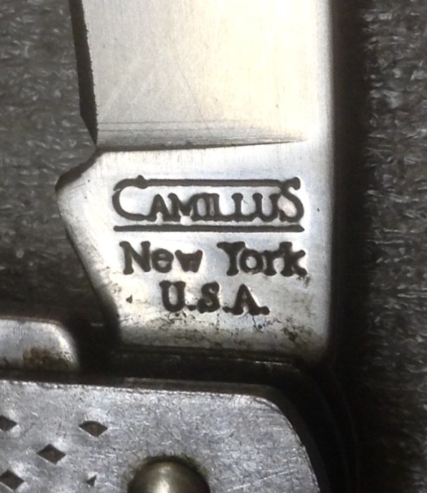 The Main Blade Front Tang Stamp.