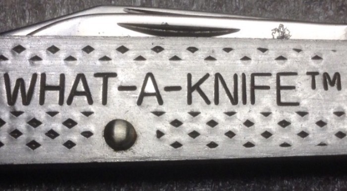 The Main Handle Side Stamp.