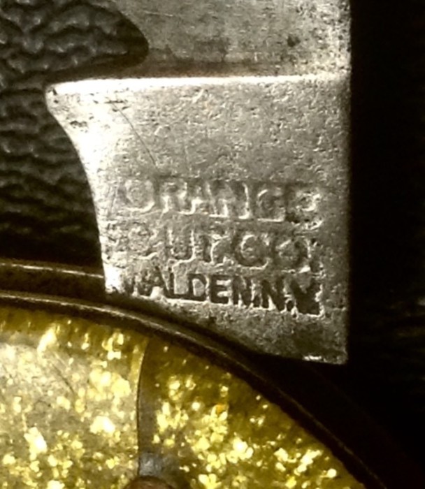 The Main Blade Front Tang Stamp.