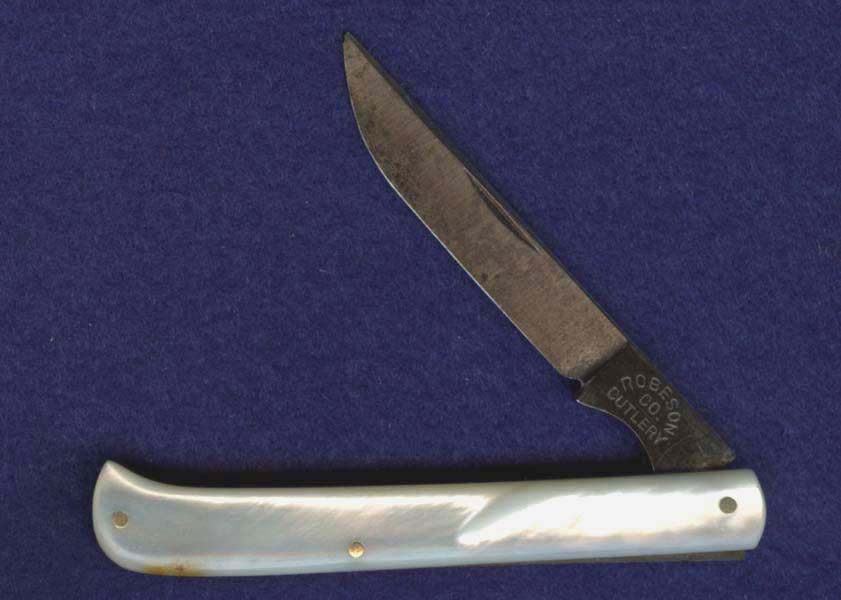 Corn knife. Pattern number 712132.<br />Also made in bone.