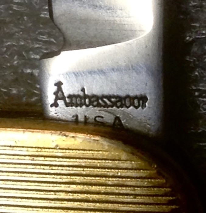 The Main Blade Front Tang Stamp.