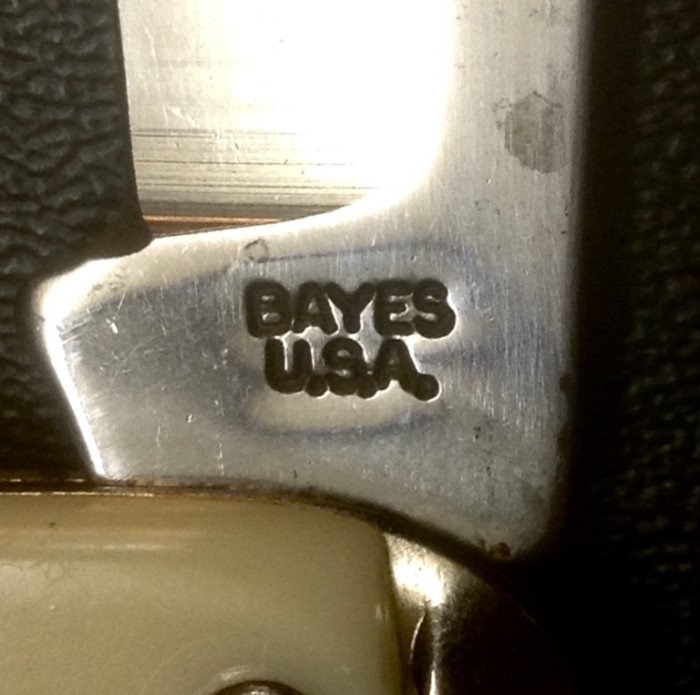 The Main Blade Front Tang Stamp.