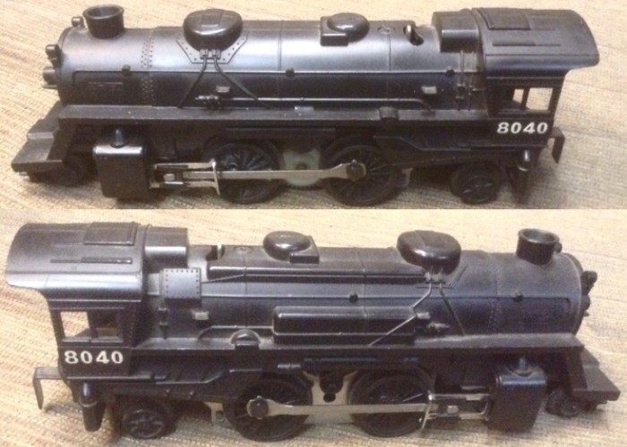 THE LIONEL ENGINE - BOTH SIDES.