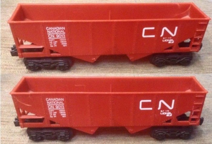 THE LIONEL MISCELLANEOUS CAR #2 - BOTH SIDES.