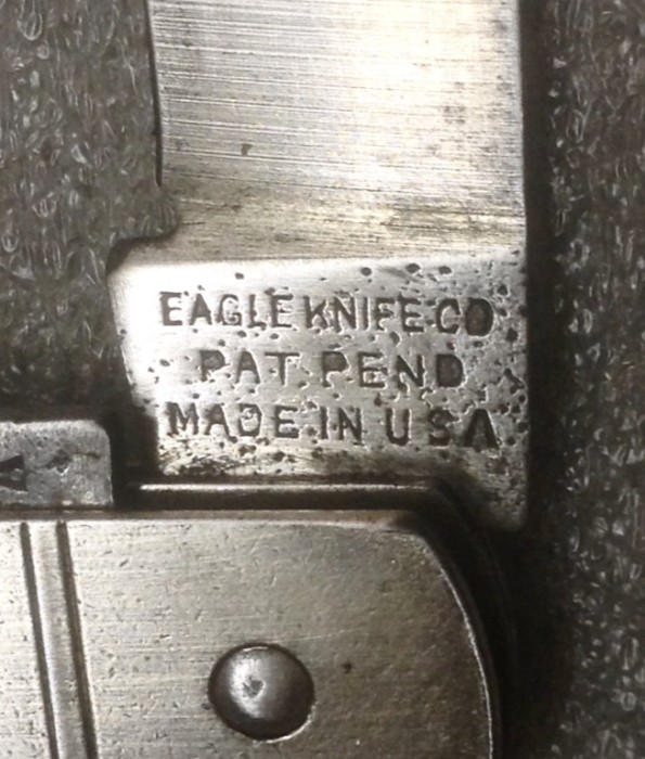 The Main Blade Front Tang Stamp.