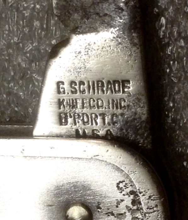 The Main Blade Front Tang Stamp.