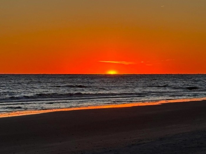 Sunset last night