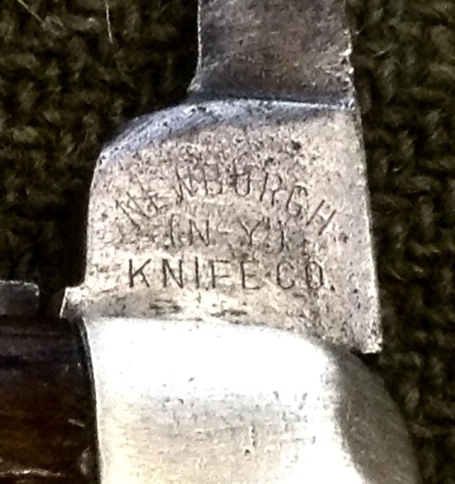 The Secondary Blade Front Tang Stamp.