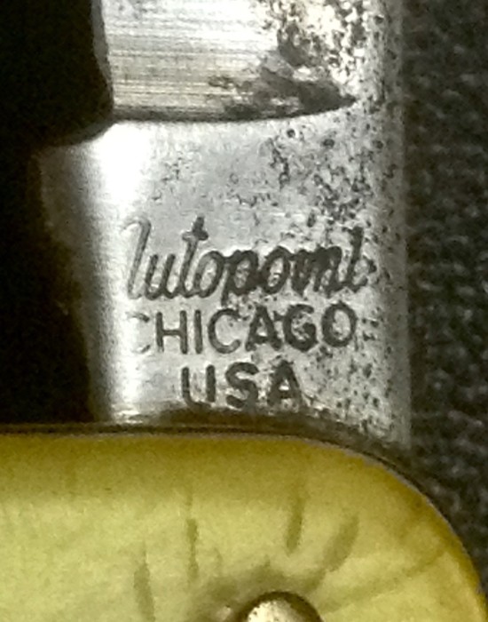 The Main Blade Front Tang Stamp.