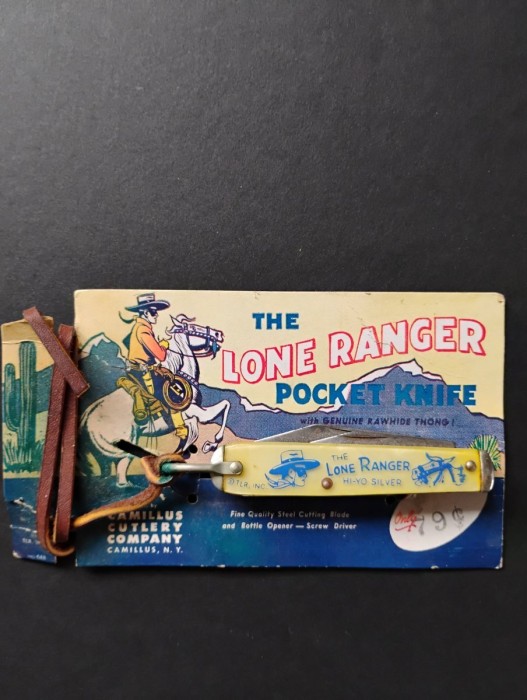 Camillus Lone Ranger sales card