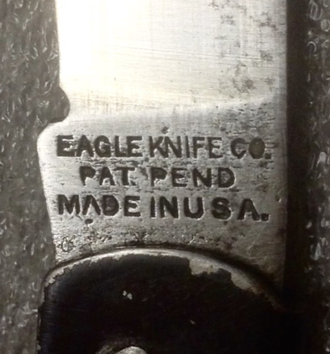 The Main Blade Front Tang Stamp.