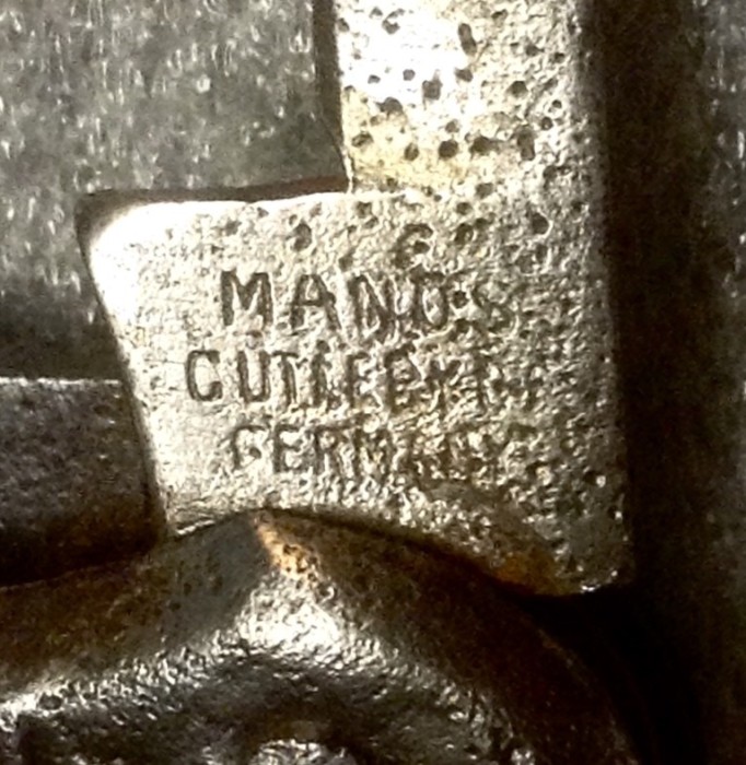 The Secondary Blade Front Tang Stamp.