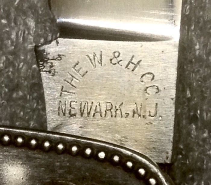The Main Blade Front Tang Stamp.