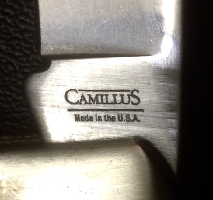 The Main Blade Front Tang Etch.