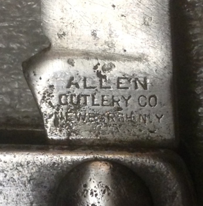 The Main Blade Front Tang Stamp.