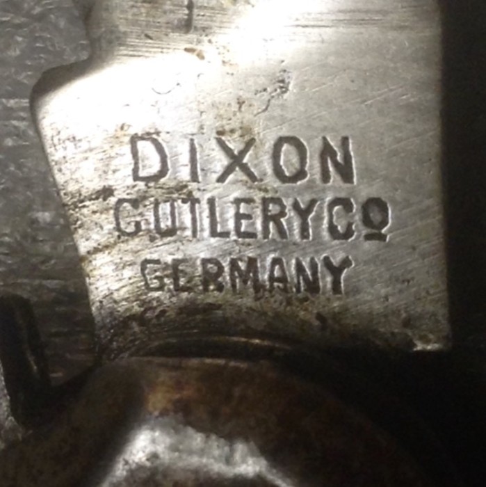 The Main Blade Front Tang Stamp.
