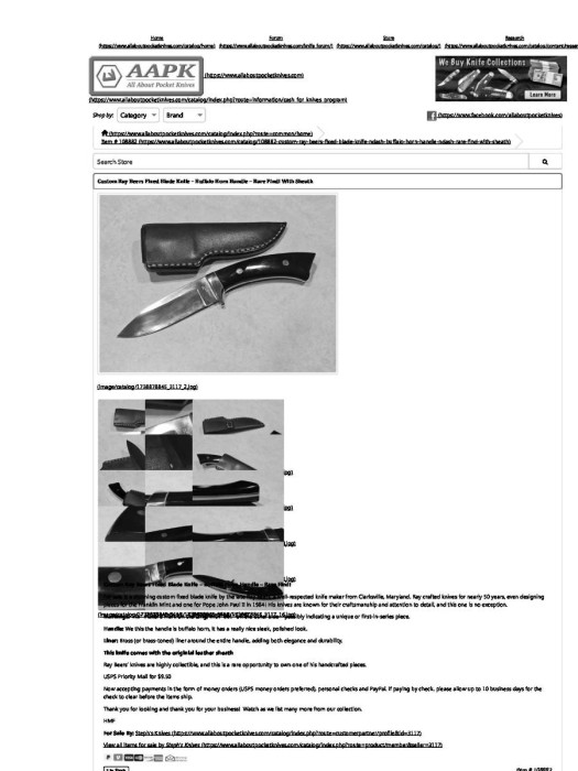 Custom Ray Beers Fixed Blade Knife.jpg