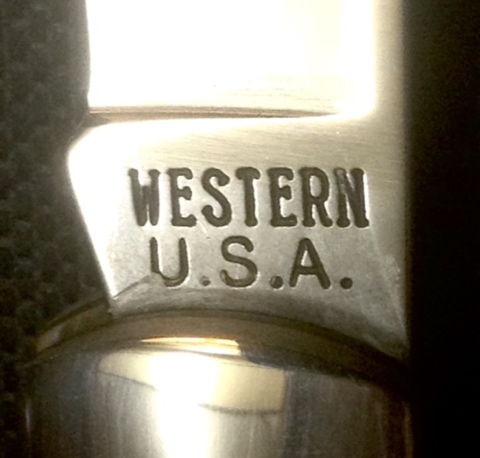 The Main Blade Front Tang Stamp.