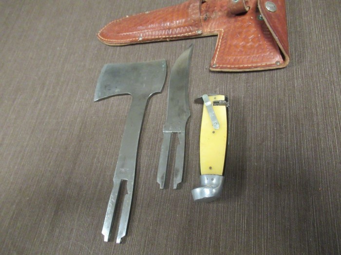 Western with a lever to move and a rotating Latch