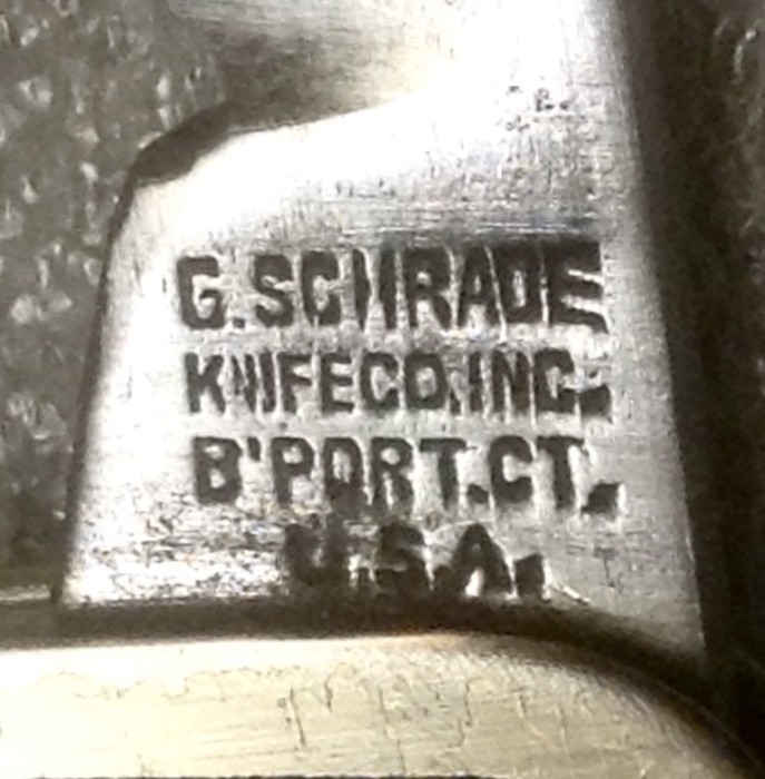 The Main Blade Front Tang Stamp.